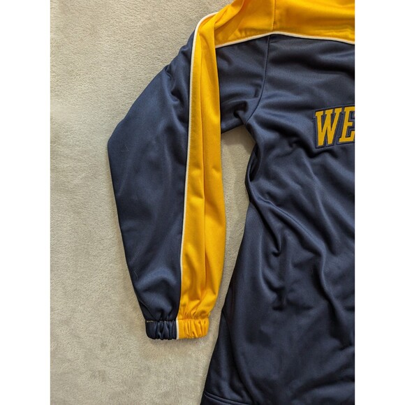 Vintage Nike Team Issued West Virginia Basketball Warm Up Shirt Size L Button Up - Picture 11 of 16
